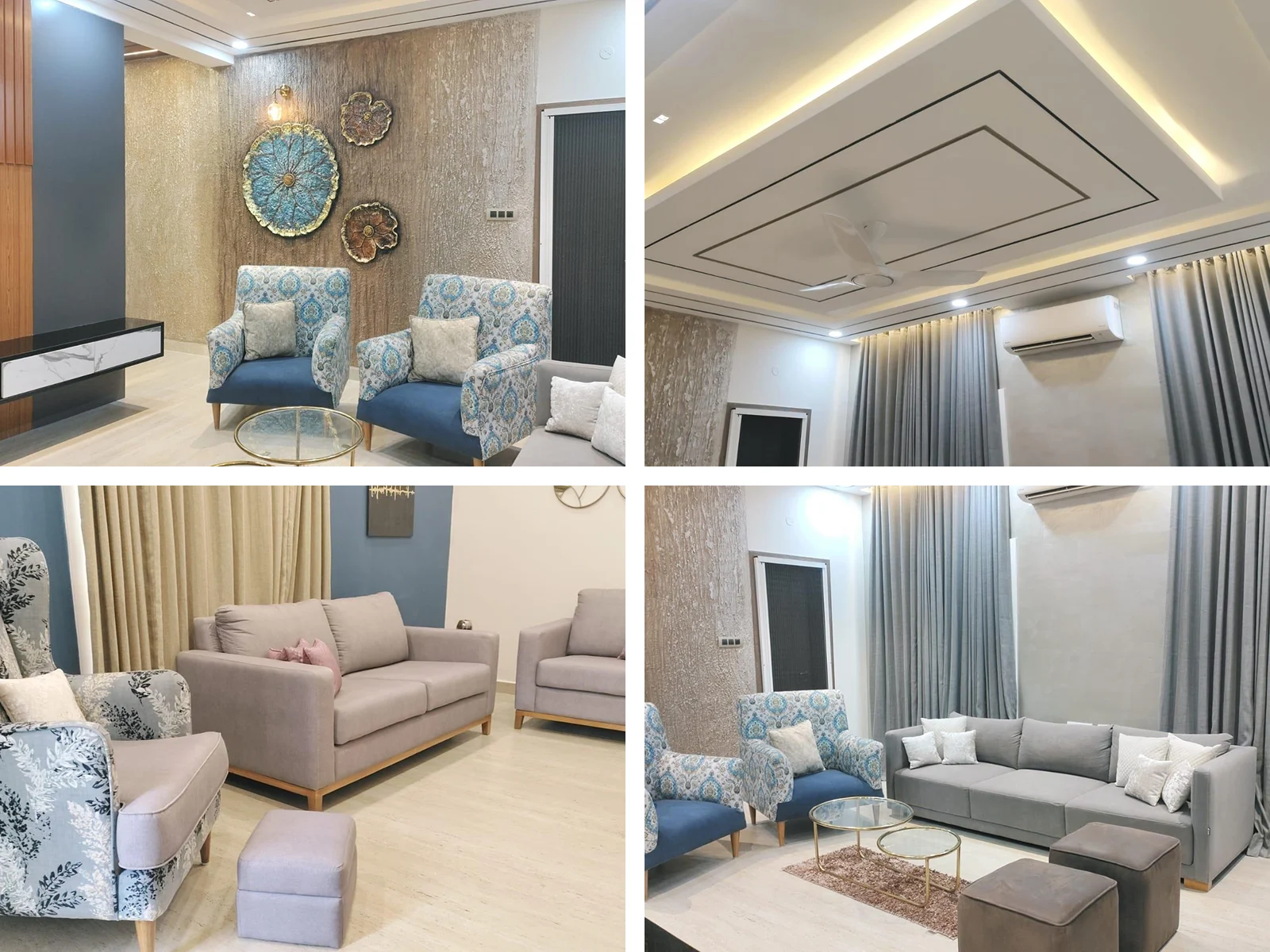 Living Room interior design at Bliss Villa 1