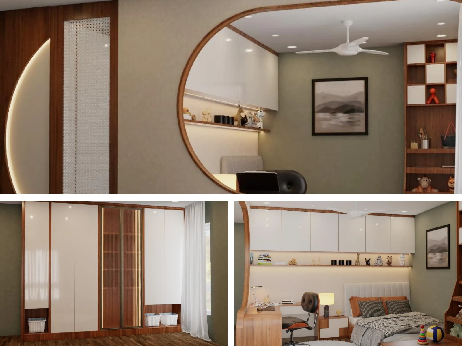 Kid's Bedroom interior design - Harnath Reddy 3BHK Apartment