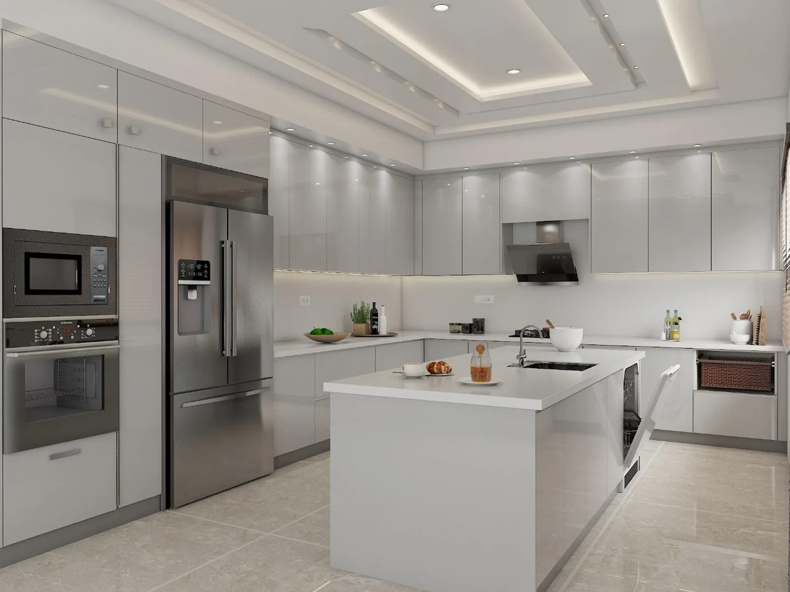 Kitchen interior design - Jitender Reddy Duplex Villa
