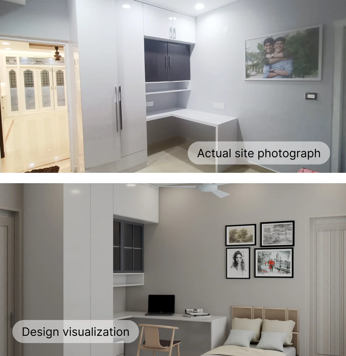 Kid's Bedroom interior design at Medha Residency 3BHK renovation