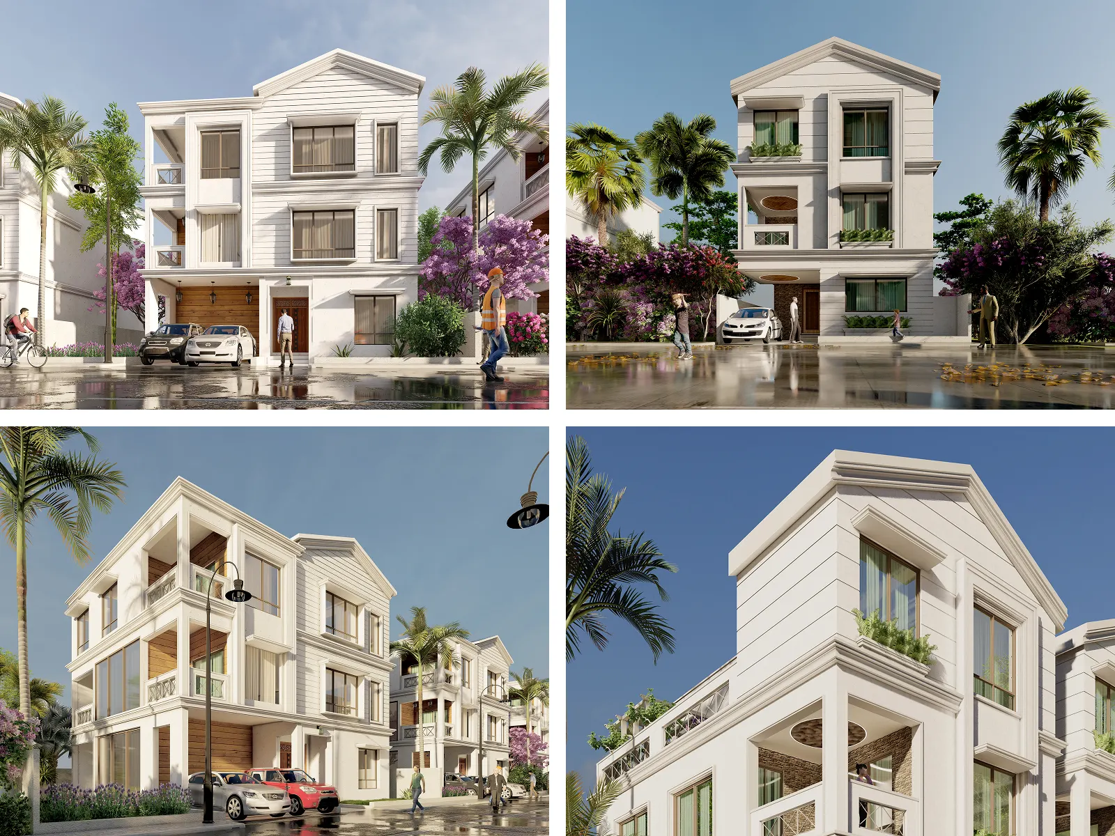 Villa Elevation Design at Pathancheru Villa Project