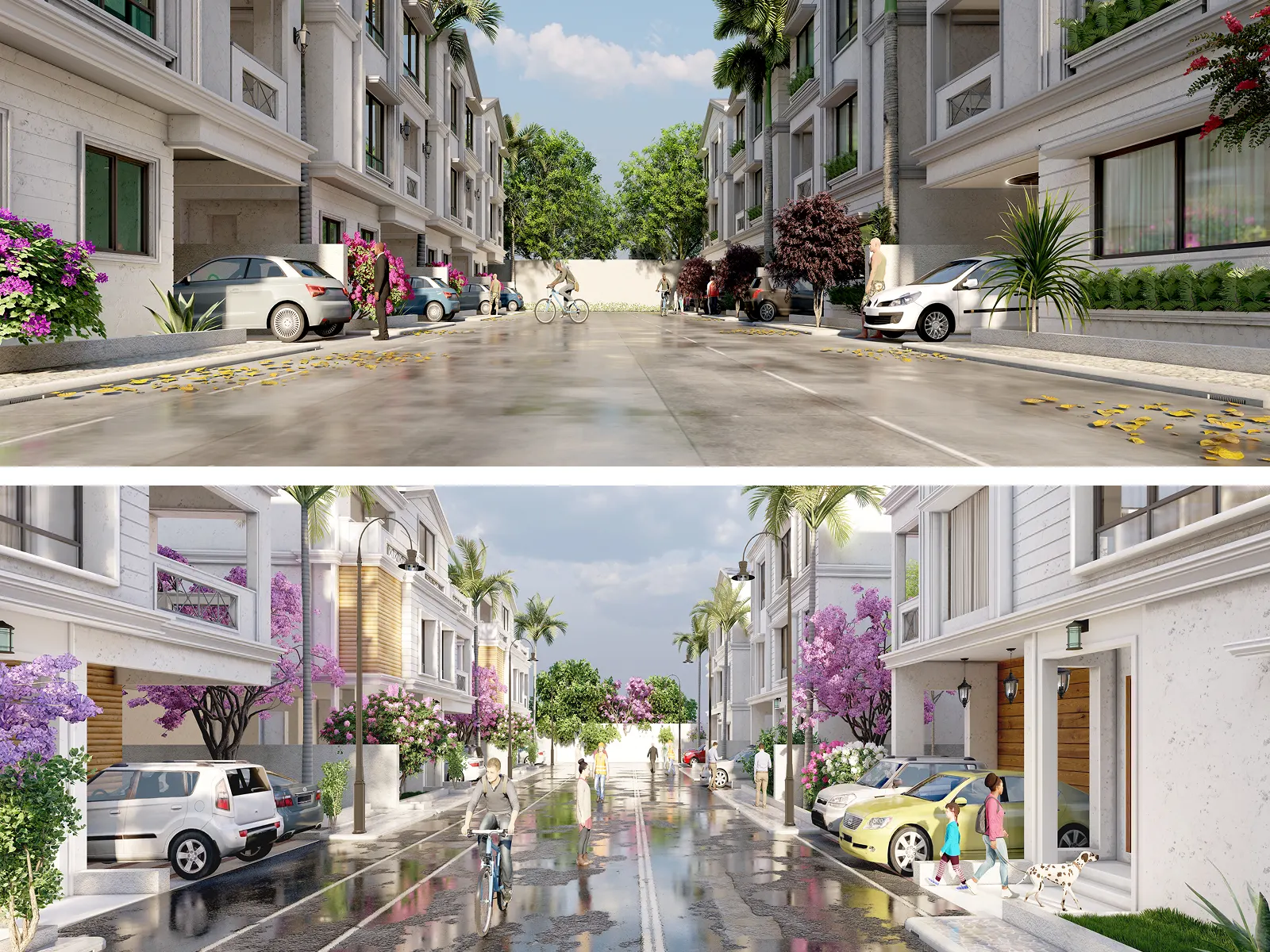 Street & Master Planning Views at Pathancheru Villa Project
