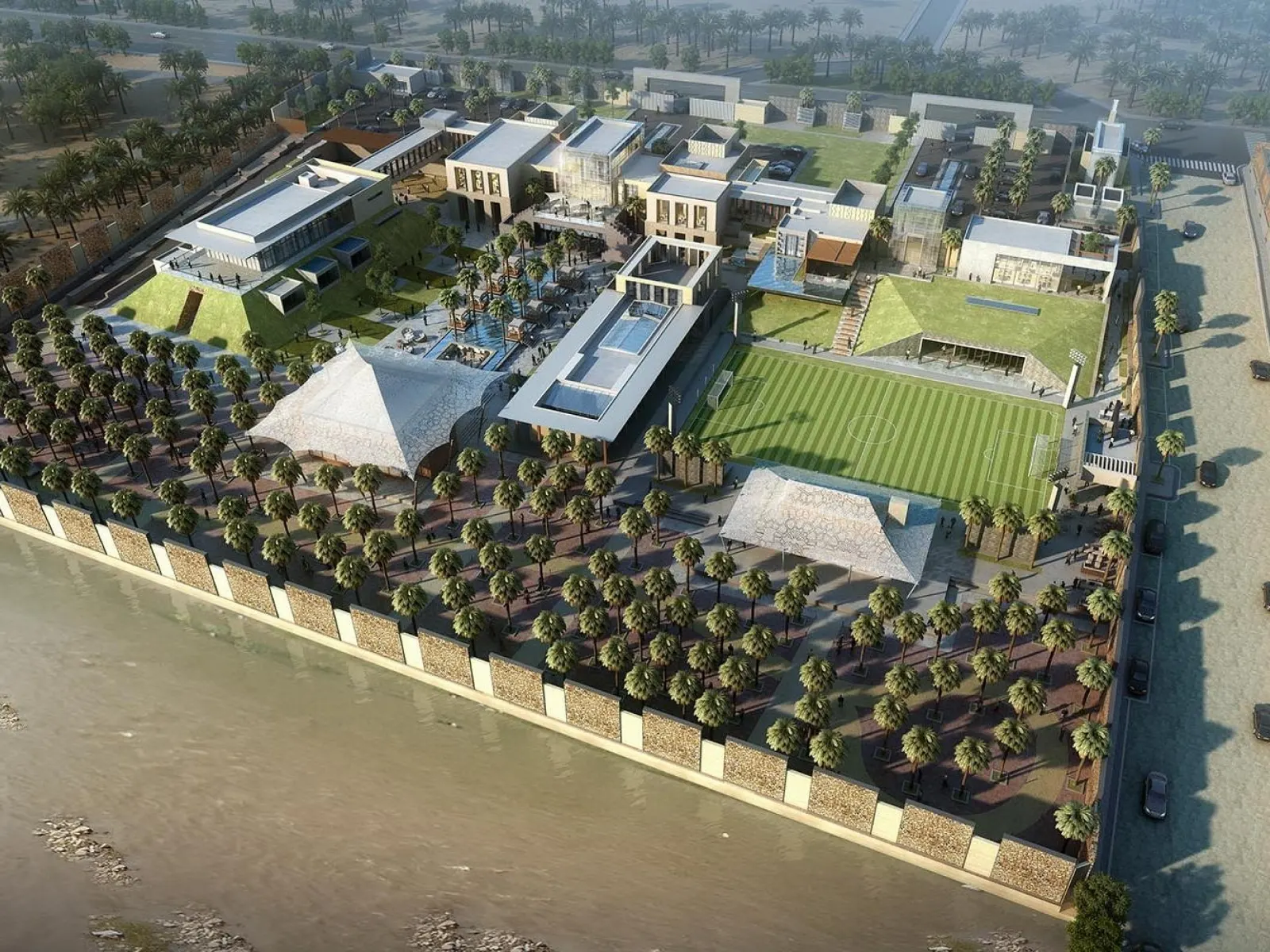 Resort Exterior Aerial View - Fawaz Al Rahzi Resort
