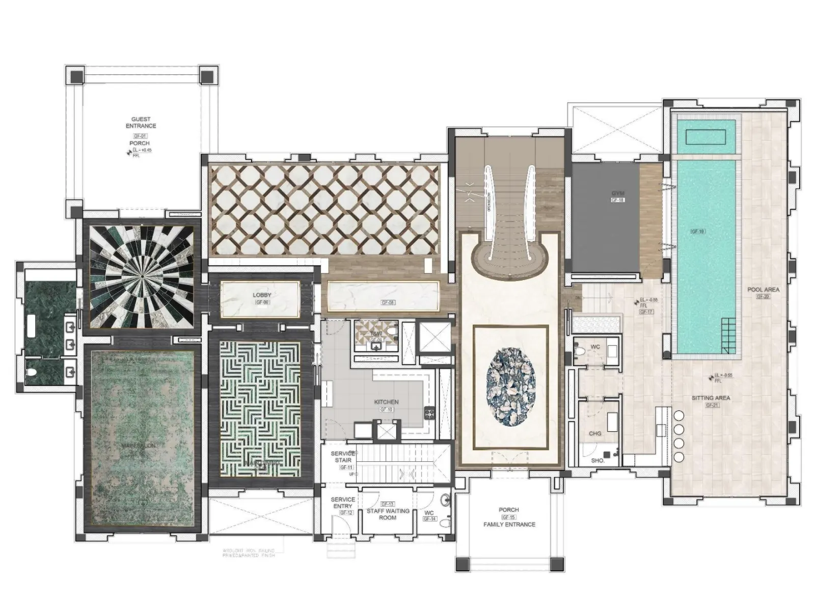 Villa Interior Design - Fawaz Al Rahzi Villa