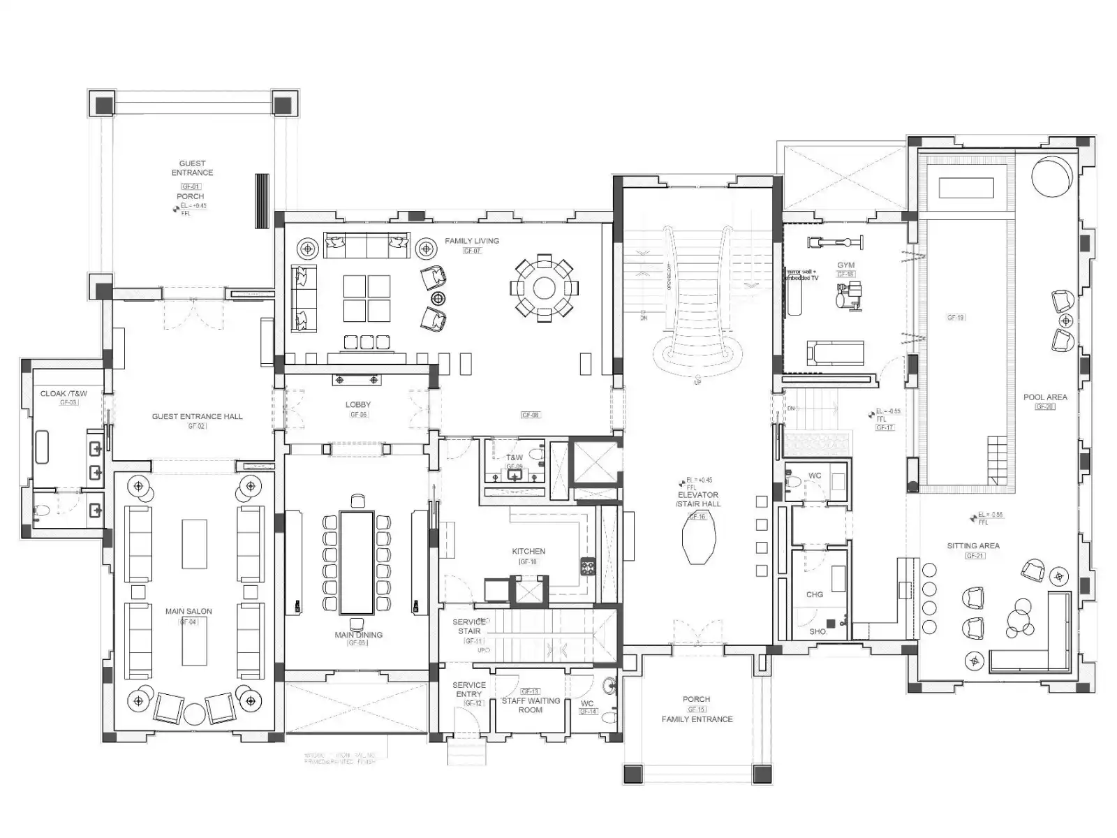 Villa Interior Design - Fawaz Al Rahzi Villa