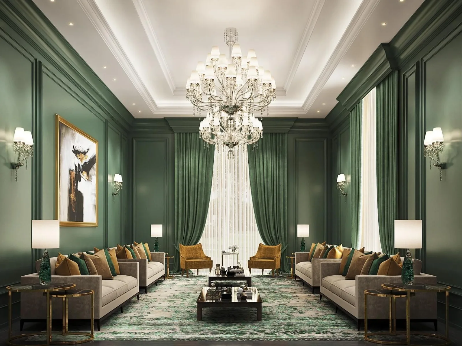 Villa Interior Design - Fawaz Al Rahzi Villa